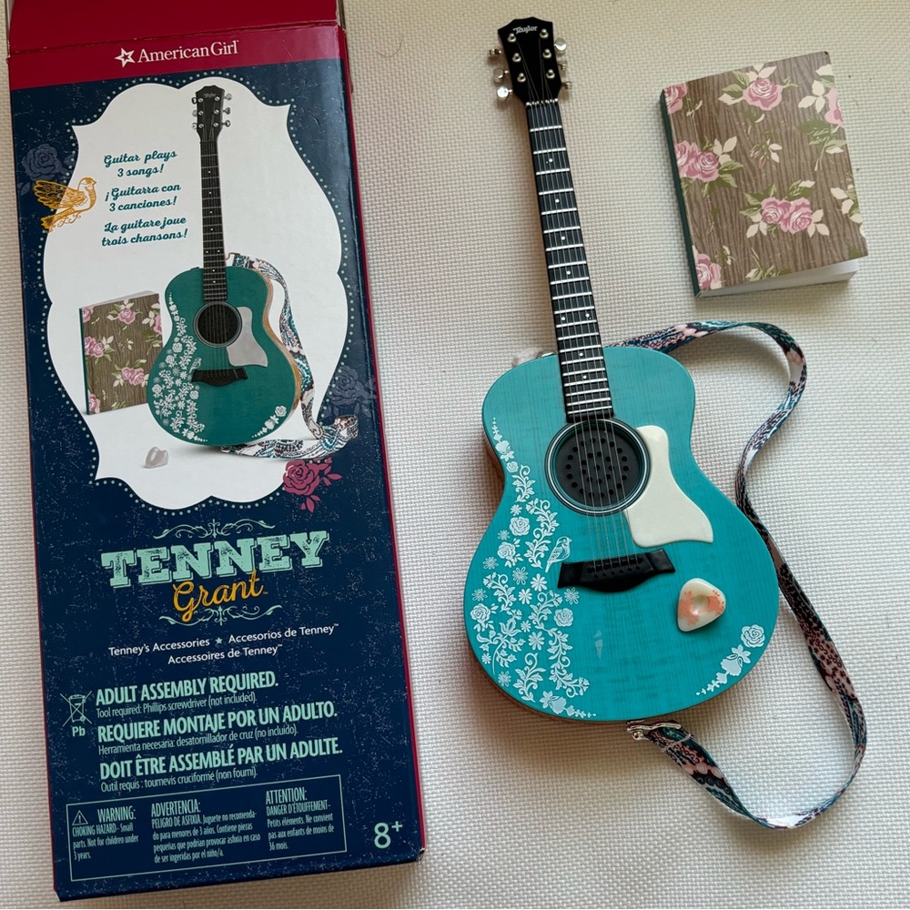 American girl doll guitar set